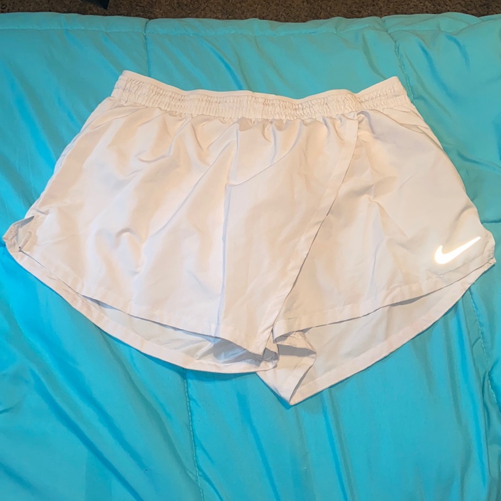 nike drift shorts with skirt overlay